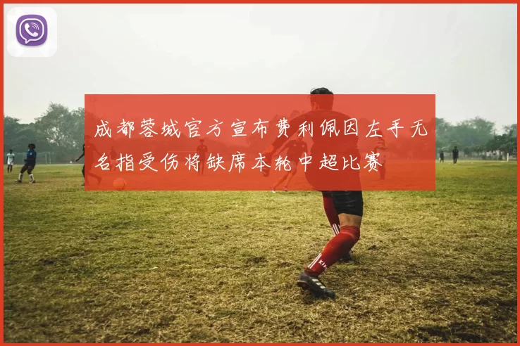 成都蓉城官方宣布费利佩因左手无名指受伤将缺席本轮中超比赛